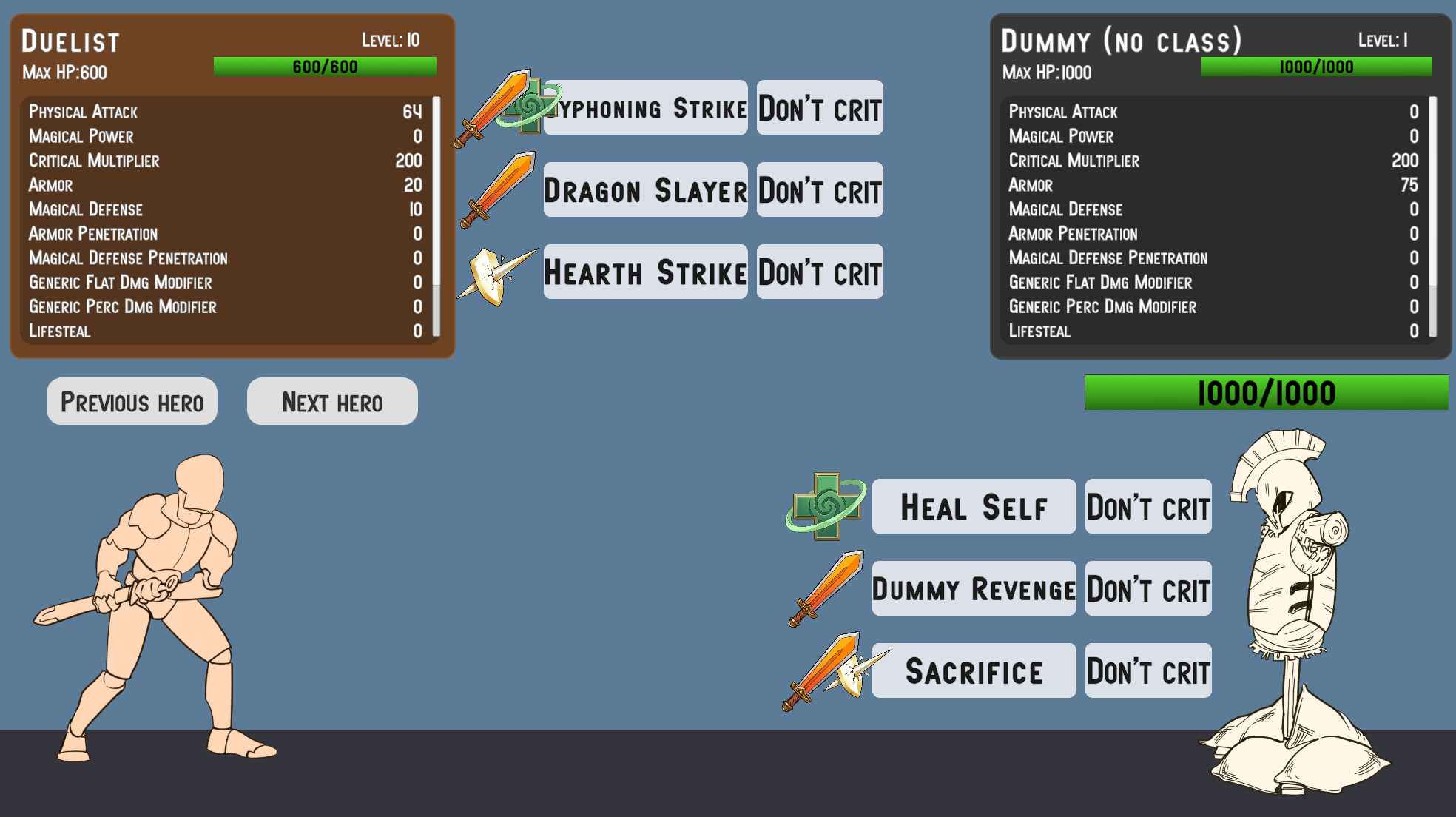 Screenshot of the sample scene