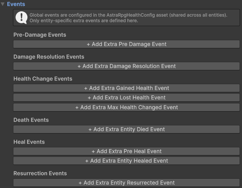 EntityHealth Events