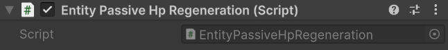 Entity Passive HP Regeneration Component