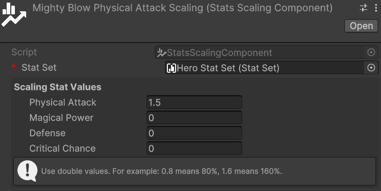 Mighty Blow Physical Attack Scaling