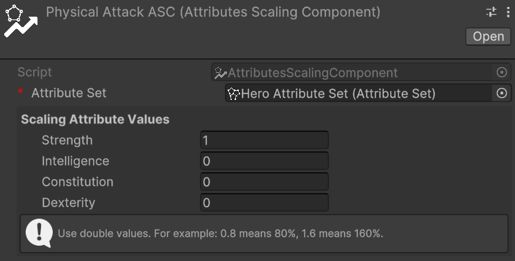 Physical Attack Strength Scaling